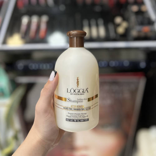 شامپو مو لوجیا مدل keratin حجم 500 میلی لیتر